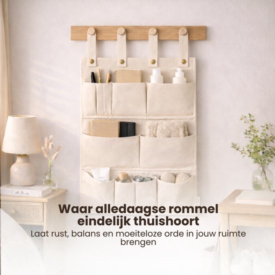 Multifunctionele Hangende Organizer - 8 Vakken - Opbergen met Stijl & Gemak