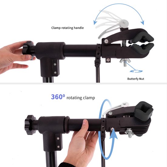 4toolz® Stevige Fiets Reparatiestandaard - 30kg max - Zwart