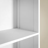 4goodz Badkamerkast 24x34x170 cm - Kolomkast 3 vakken en 1 lade - Wit