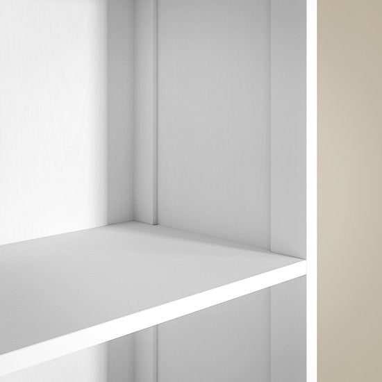 4goodz Badkamerkast 24x34x170 cm - Kolomkast 3 vakken en 1 lade - Wit
