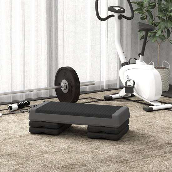 In 3 hoogte verstelbare anti-slip aerobic Stepbank - tot 250 kg