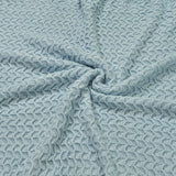 Zachte en Warme Deken - Blauw - 100% Acryl - 130x160 cm - Lichtgewicht met Stijlvolle Franjes - Ideaal als Sprei, Plaid, Woondeken, Bankkleed of Sierdeken