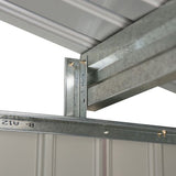 4goodz Gereedschapsschuur Metaal 127x213x185 cm - Grijs
