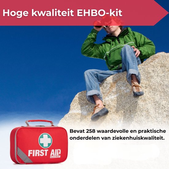 EHBO Kit - Noodpakket - EHBO voor Auto, Thuis, en - Kit met en - en