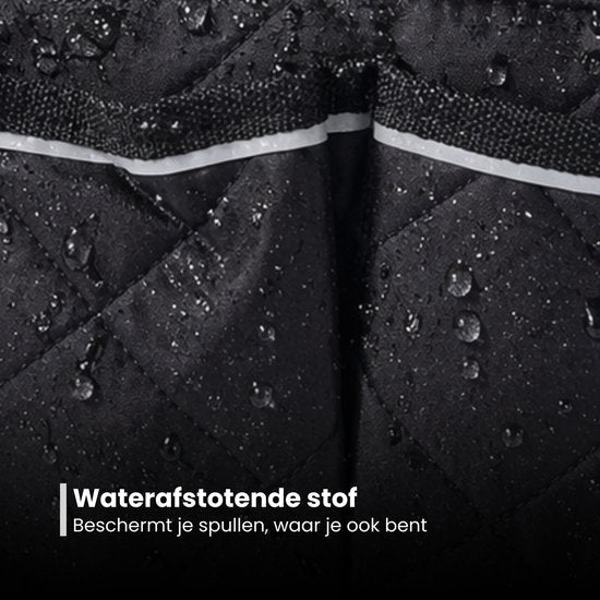Rolstoeltas - Zwart - Armleuning Rolstoeltas - Waterafstotende Opbergtas voor Rolstoel - Rolstoel Organizer
