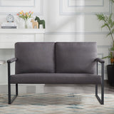Zitbank voor 2 Personen - Grijs - 125 x 80 x 77 cm - Loveseat - Stijlvol en Comfortabel voor Elk Interieur