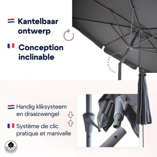 4gardenz® Parasol Kantelbaar