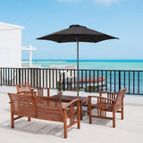 4goodz Parasol Ø196 - parasol voor Strand Balkon Tuin