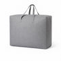 Opbergtas Groot 58x46x28 cm – Draagbare Opbergzak met Handvat – Opbergbox voor Kleding, Dekens & Textiel – Vouwbaar & Ademend – Grijs