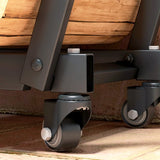 Houtopslag rek Staal XL- 240 cm breed, belastbaar tot 300 kg - Zwart
