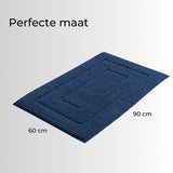 AKSA Home® Badmat 60x90 cm - Douchemat antislip - Badmat antislip - Badkamermat - Vloerkleed - Donkerblauw