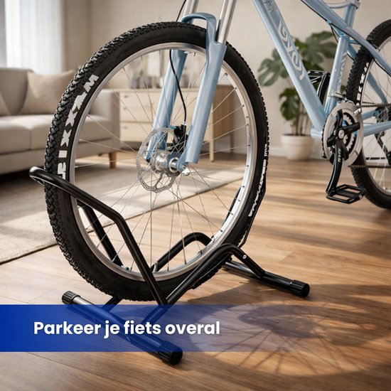 Fietsenrek Voorwiel of Achterwiel - Zwart - Fietsen Rek Racefiets, Mountainbike, Mtb - Achterwiel Standaard - Voorwiel Standaard - Bike stand