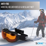 5one® Alpine 9 - Skibril met 2 Verwisselbare Lenzen - en Oranje