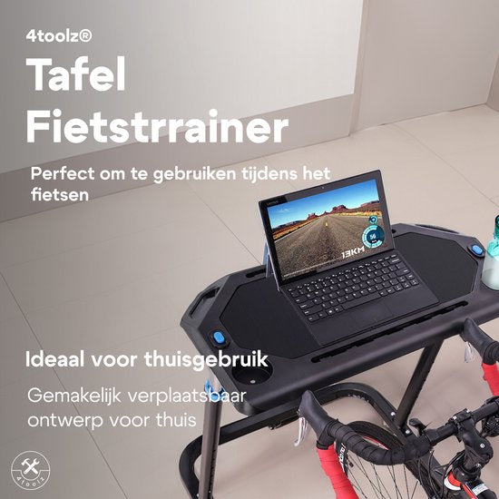 4toolz® Fietstrainer Tafel - Laptop tafel voor fietstrainer - Stabureau In hoogte verstelbaar