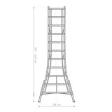 Niwaki Driepoot Tuinladder 300-360 cm Verstelbaar- Snoeiladder Plukladder
