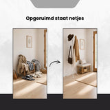 Kapstok Staand – Kledingrek met 8 Haken – Hoogte 172 cm – Staande Kapstok Metaal – Vrijstaande Kapstok – Wit – Voor Hal, Slaapkamer en Kantoor
