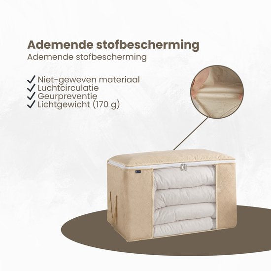 Opbergtas Kleding - 4 Stuks - Organizer voor Dekbed - Opbergzak - Opbergers voor Seizoenskleding