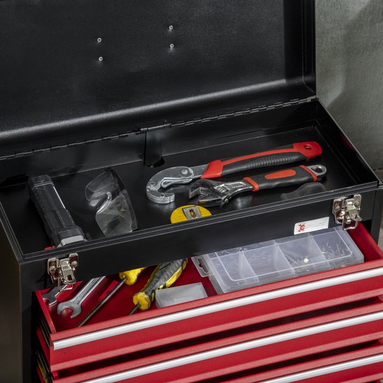 Gereedschapskist zonder gereedschap met 4 lades en slot