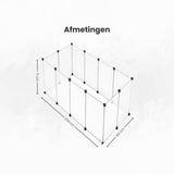 Kattenren voor Binnen - 204 x 102 x 71 cm - Konijnenren - Puppyren - Knaagdierenren - Ren voor Kitten en Puppy - Verstelbaar - Op Maat te Maken