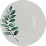 Servies Porselein 6 persoons set 18 delig Vegetal - Wit/Groen