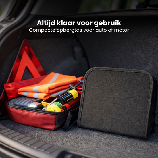 Bandenreparatieset Auto & Motor – Tubeless Banden Reparatie Kit – Complete Set met Pluggen, Gereedschap & Opbergtas – Noodreparatie Autoband