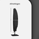 Parasolhoes - Zwart - Waterbestendige hoes voor Zweefparasol