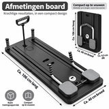 Pilates - Multifunctioneel Fitness Board – Opvouwbaar Trainingsapparaat voor Thuis – Full Body Workout – Buikspiertrainer met Weerstandsbanden – Core, Armen & Benen – Fitnessapparaat Home Gym