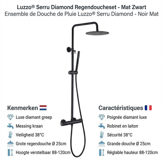 Luzzo® Regendouche met