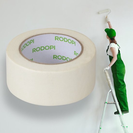 Rodopi® Schilders Tape / Afplaktape Wit - 1 rol