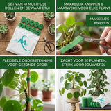 24ME® - 10M Plant Klittenband - Bindmaterialen - Incl. Bewaar Etui - Binnen- en Buiten Gebruik - Binddraad voor Planten