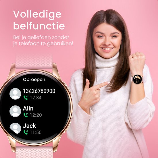 Maoo Ventura - Premium AMOLED Smartwatch Dames