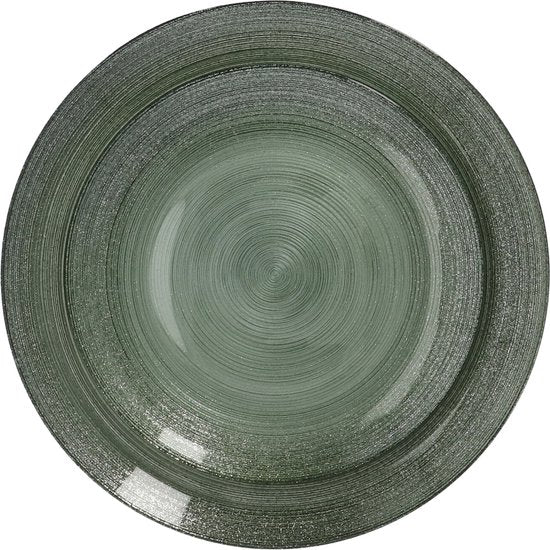 6-persoons Green Jem Servies Glas - 12 delig Servies - Groen