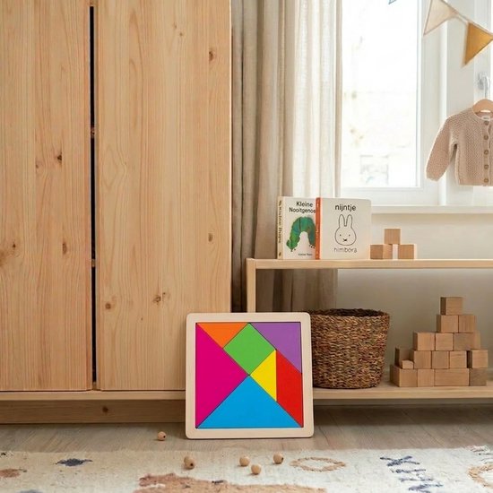 - Tangram - Houten speelgoed - 3 - Educatief - Vanaf 3 Jaar