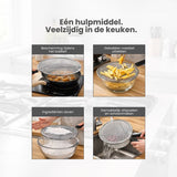 Anti Spatdeksel - Diameter - Vaatwasserbestendig - Past op de meeste pannen