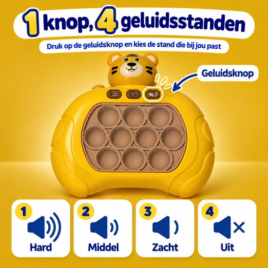 DMG Supply Pop It Game - Pop It - Pop Or Flop - Fidget Toy - Educatief Speelgoed