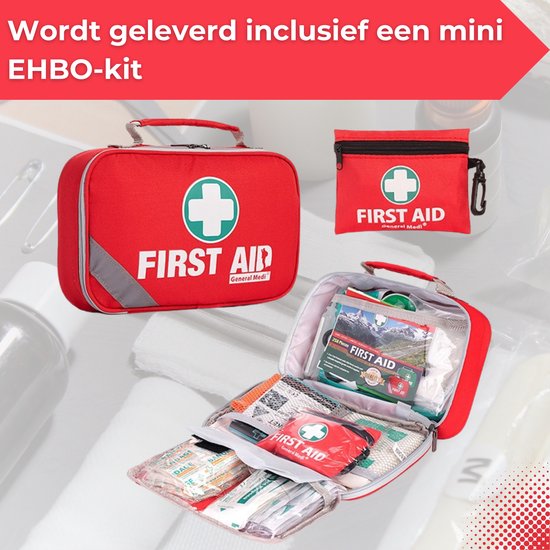 EHBO Kit - Noodpakket - EHBO voor Auto, Thuis, en - Kit met en - en