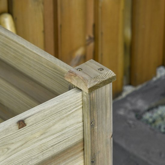 Plantenbak verhoogd - geïmpregneerd Hout - 51x91x75 cm