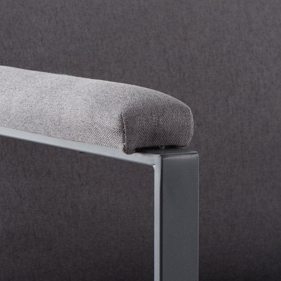 Zitbank voor 2 Personen - Grijs - 125 x 80 x 77 cm - Loveseat - Stijlvol en Comfortabel voor Elk Interieur