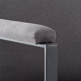 Zitbank voor 2 Personen - Grijs - 125 x 80 x 77 cm - Loveseat - Stijlvol en Comfortabel voor Elk Interieur