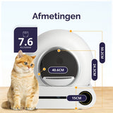 Viervoeter - Automatische Kattenbak - Zelfreinigend - incl Matje en 3 rollen Opvangzakjes