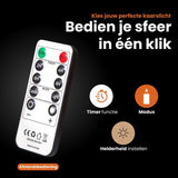LED Kaarsen Met Afstandsbediening - Bewegende Vlam - Echte Wax - Elektrische Kaarsen - Op Batterijen - Dimbaar en Timer Functie - Set van 3
