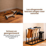 Laarzenrek - Voor 6 paar - Zwart - Schoenenrek Laarzen - Laarzenstandaard