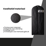 Kledinghoes - 10 stuks - 160x40 - Wit - Kledinghoezen - Kledinghoes Wit - Trouwjurkhoes - Kostumhoes