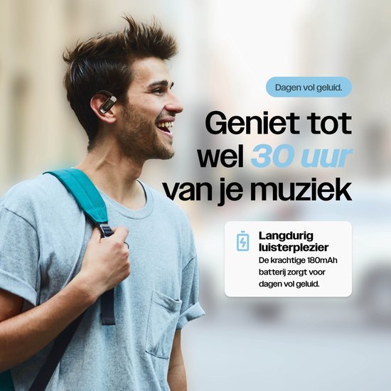 REBØNE® Sport Oortjes - Oordopjes Draadloos - Open ear - Draadloze - Bluetooth Koptelefoon