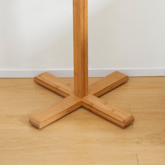 Bamboe Kapstok Vrijstaand 8 Haken 178 cm - Bruin