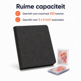 Toploader Binder - 252 Speelkaarten - Verzamelmap voor 3 4 inch Toploaders - Kaartenmap - 9 Pocket