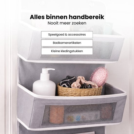 Opbergzak voor Deur - 5 Ruime Opbergvakken - 33 - Deur organizer