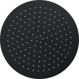 Luzzo® Hoofddouche Rond RVS Ø30 cm - Douchekop extra Plat - Zwart