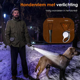 Hondenriem 5 meter met Lamp - Tot 50KG - Geschikt voor Grote & Kleine Honden - Rollijn hond - Automatische Rollijn