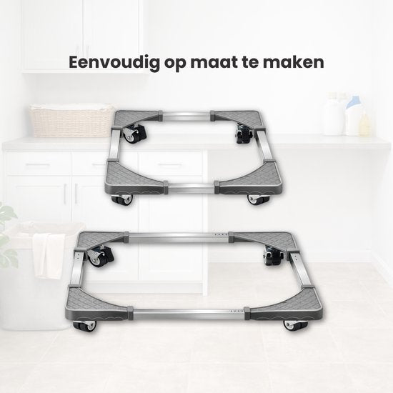 Transport Roller Verstelbaar - 300 KG - Verplaatser - Wasmachine Verhoger - Vaatwasser, Koelkast, Vriezer en Droger - Meubelroller - Transporthulp